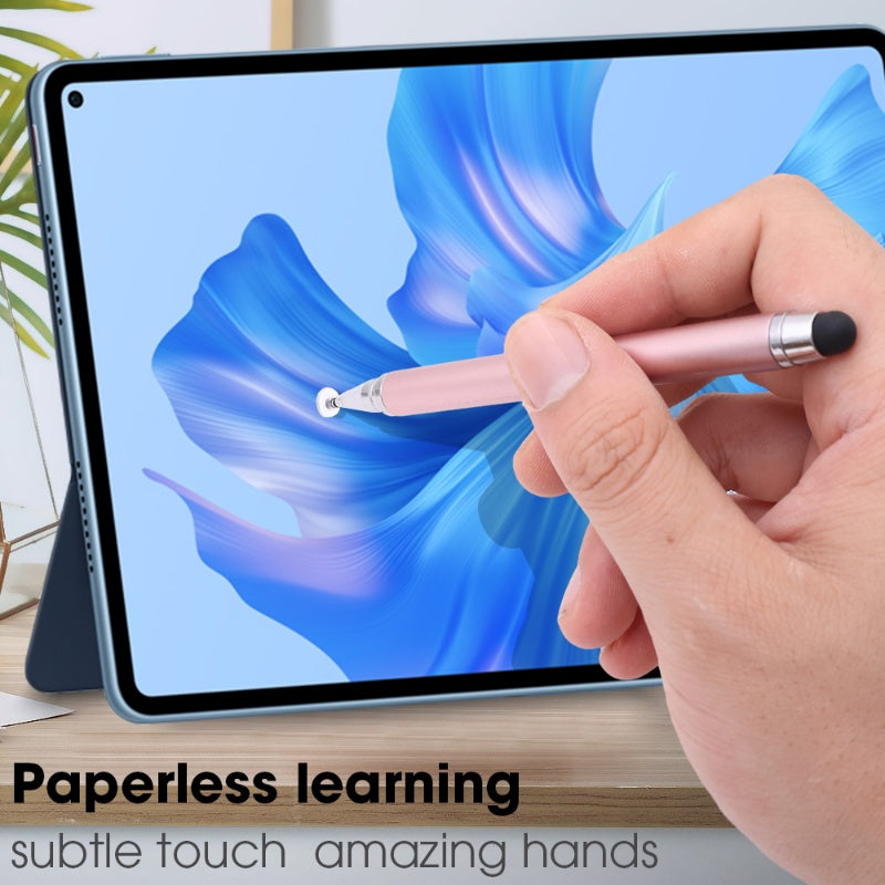 • Dual-Use 2-in-1 Stylus Pen | Precision Silicone Disc + Soft Tip | Universal for Phones & Tablets
