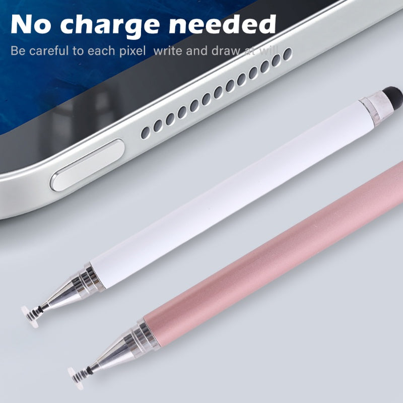 • Dual-Use 2-in-1 Stylus Pen | Precision Silicone Disc + Soft Tip | Universal for Phones & Tablets