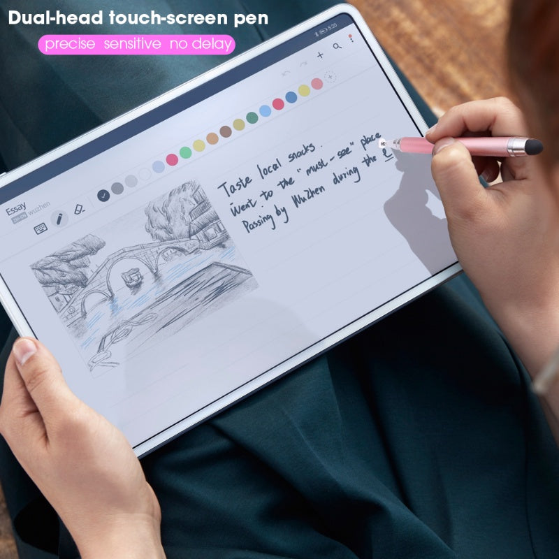 • Dual-Use 2-in-1 Stylus Pen | Precision Silicone Disc + Soft Tip | Universal for Phones & Tablets