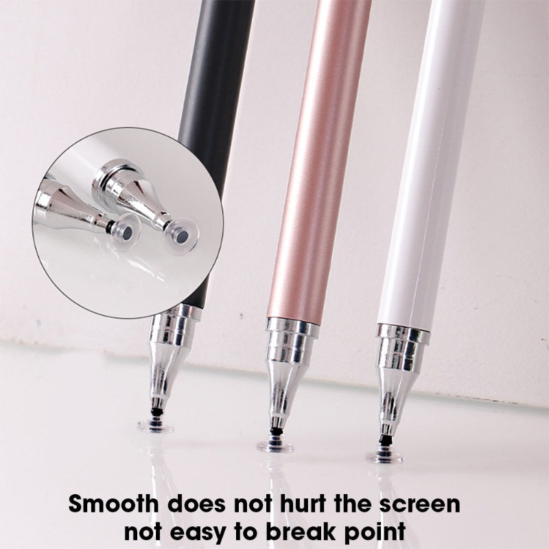 • Dual-Use 2-in-1 Stylus Pen | Precision Silicone Disc + Soft Tip | Universal for Phones & Tablets