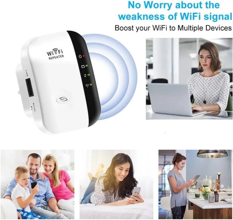 • Wireless-N 2T2R WiFi Amplifier | 300Mbps Repeater/Booster | 802.11 B/G/N Router Mode