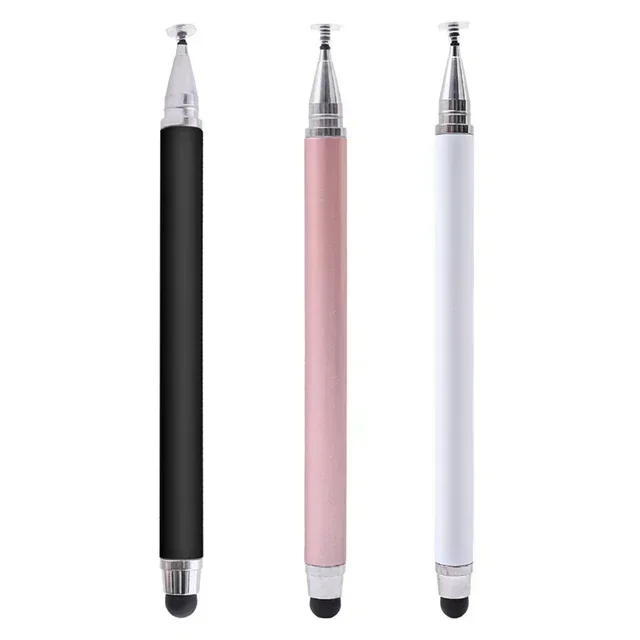 • Dual-Use 2-in-1 Stylus Pen | Precision Silicone Disc + Soft Tip | Universal for Phones & Tablets