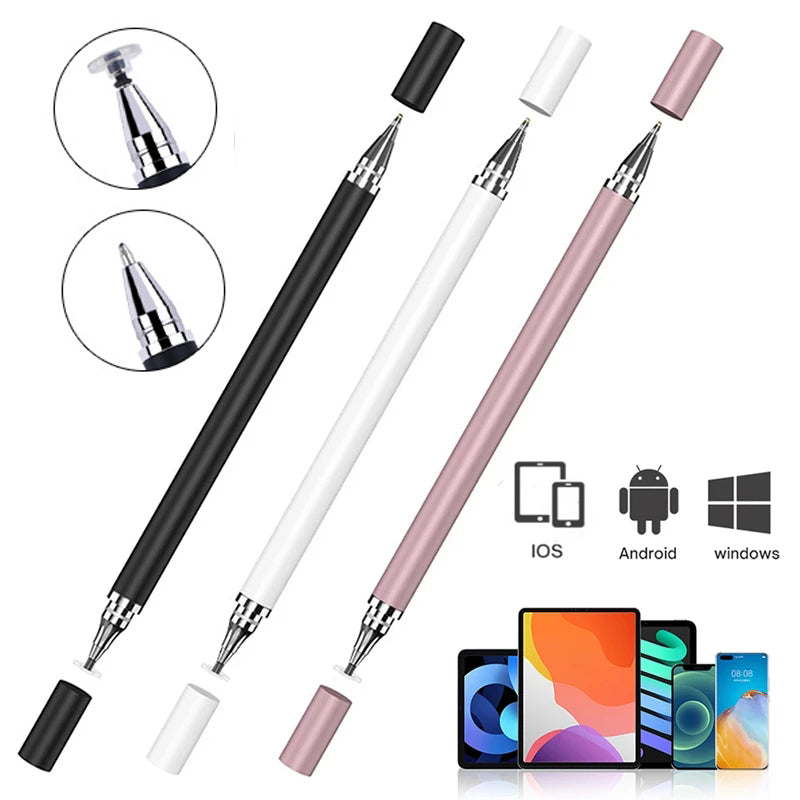 Universal 2-in-1 Stylus Pen | Touchscreen Drawing & Writing Pencil for All Mobile & Tablet Devices