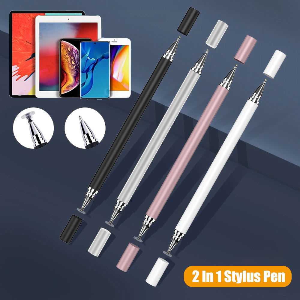 Universal 2-in-1 Stylus Pen | Touchscreen Drawing & Writing Pencil for All Mobile & Tablet Devices